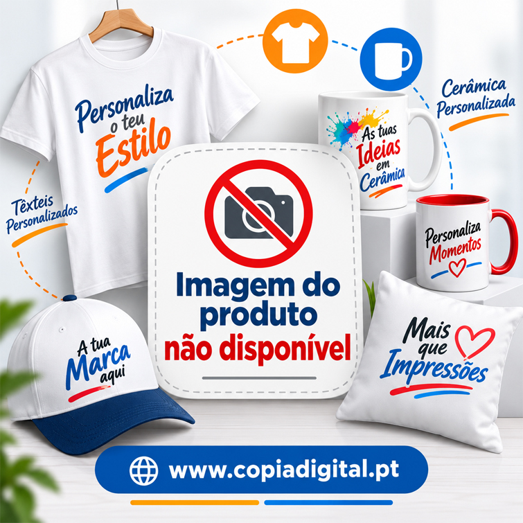 T-shirt branca personalizada estampagem  frente e costas DTF - imagem 2